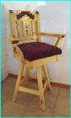 Anasazi Barstool Swivel Natural