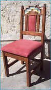 Anasazi  Dining Chair With Cushion In Back