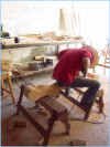Gabi Working on leg.jpg (115907 bytes)