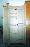 New Mexico Trastero Armoire, All Drawers Behind Doors Number 3
