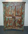 Santa Fe storage cabinet w/shelves Antique Finish