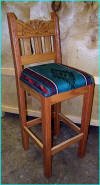 Santa Ana Oak Barstool