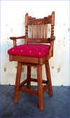 Santa Fe Barstool Swivel, Skull Valley Red