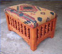 Aurora spindle Ottoman Tempe Sunflower