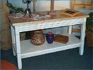 Custom Southwest Butcher Block Table