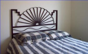 Aurora, Southwest Style Metal Full Size Headboard