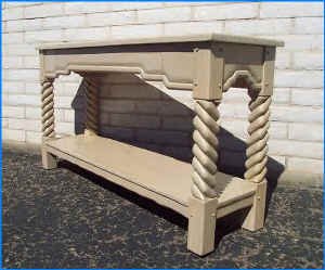 Great Southwest Sofa Table Light Adobe