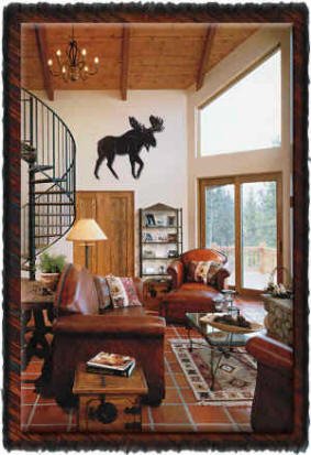Mountain Lodge Iron Wall Art
