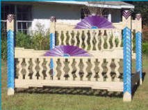 Navajo King Bed Finished With Accent Paint