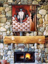 Western Buffalo Skull Glicee Print Hanged