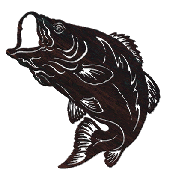 Bass Metal Wall Hanging