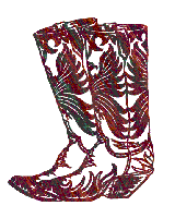 Hollywood, Old West Boots Iron Wall Hanging