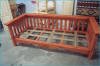 Aurora Sofa Being Finished, Colonial Maple Stain