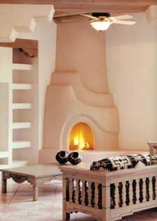 Aurora Living Room Set In Front Of Kiva Fireplace