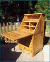 Southwestern Aurora Special Fold Down Desk Open