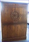 Old Russian Style Corner Cabinet