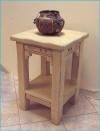 New Mexico Accent Table Pickled Oak