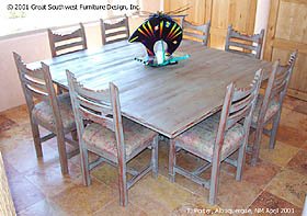 Southwestern "Picos" Custom Dining Set
