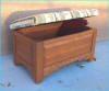 Small Blanket Chest With Cushion, Open