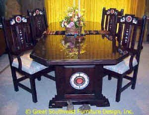 Anasazi Dining Set "Mahogany"