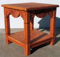 Aurora End Table Colonial Maple Stain