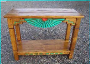 Aurora Sofa Table Turquoise