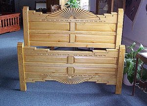 Aurora Complete Bed, Honey Stain