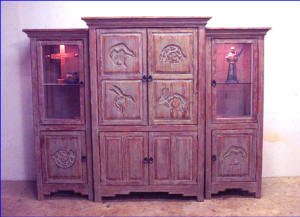 Southwest Entertainment Center Alamo Three Piece Pictured Closed Doors