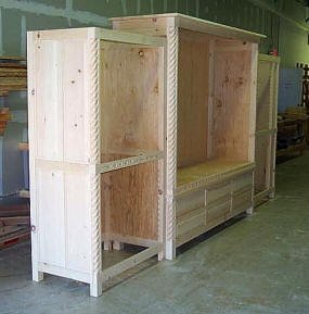 Great Southwest Custom Entertainment Center Unfinished