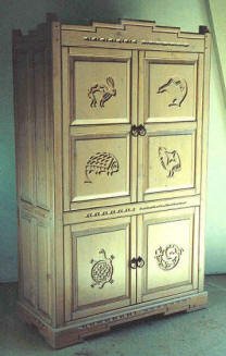 Mimbres Computer Armoire