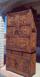 Weathered Wood Style 2 Piece Cabinet