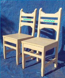 Picos Side Chairs Wooden Seat, Whitewashed