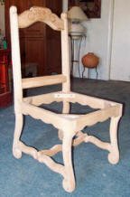 Old World Dining Chair In Process