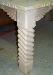 Rope Carved Table Leg
