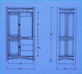 Custom Sedona TV Cabinet 40,27,75