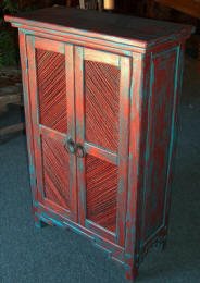 Taos Pies Safe Cabinet With Salt Cedar Twig Inserts 2