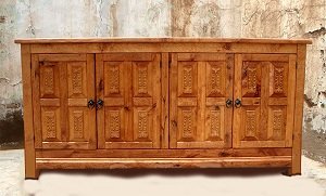 Old World Buffet-Cabinet Plasma TV Stand