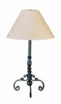 Wrought Iron Table Lamp 398-BK