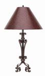 Hand Forged Iron Table Lamp 571-TB
