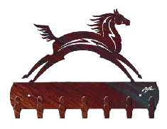 Spirit Horse 12 Inch Key Holder Rack