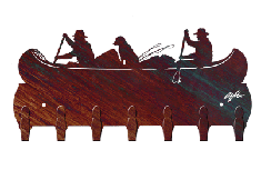 Canoeing 12 Inch Key Holder Rack