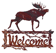Moose Welcome Sign