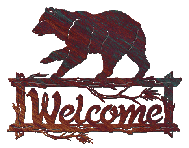Bear Welcome Sign