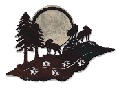 Moonlight Gathering Iron Wall Hanging