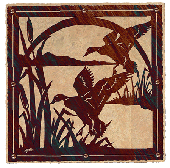 Framed Mallards Iron Wall Hanging