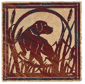 Framed Bugsey Labrador Retriever Iron Wall Hanging