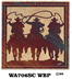 Western Decor, WA-706SC WBP Framed Three Riders