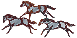 Western Decor, WA-773SC 3 Steel Ponies Wall Hangings