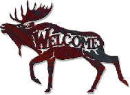 Moose Welcome Sign